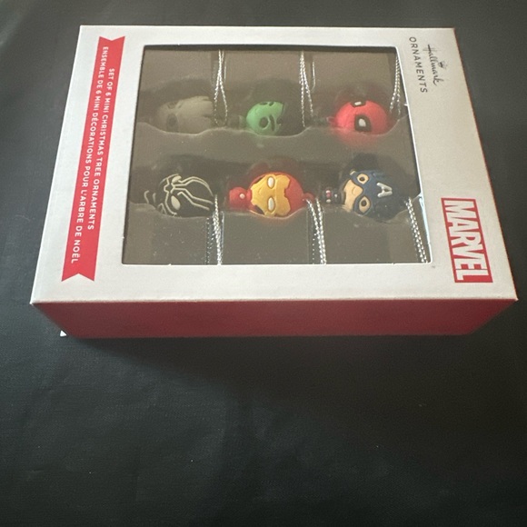 New Marvel Hallmark Mini Christmas Tree Ornaments Set of 6 NIB - Picture 5 of 6